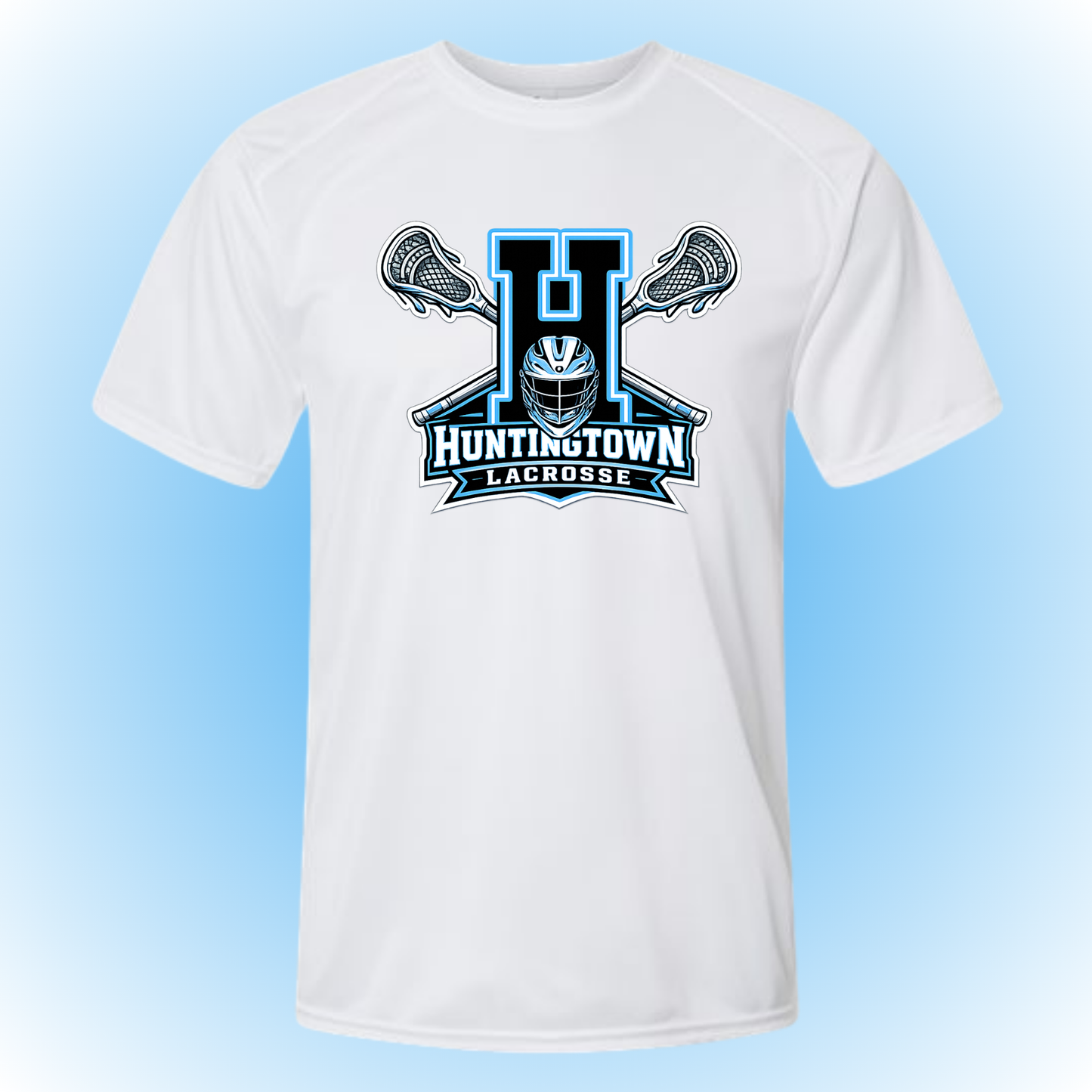 White Huntingtown Lax Tee