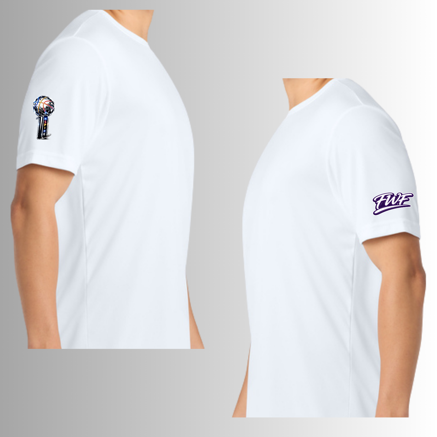 Inspire Basketball white Short Sleeve Shirt