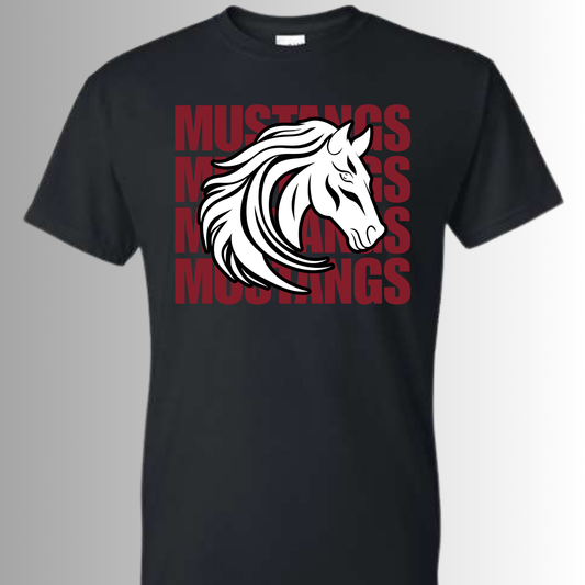 Black Mustangs Tee