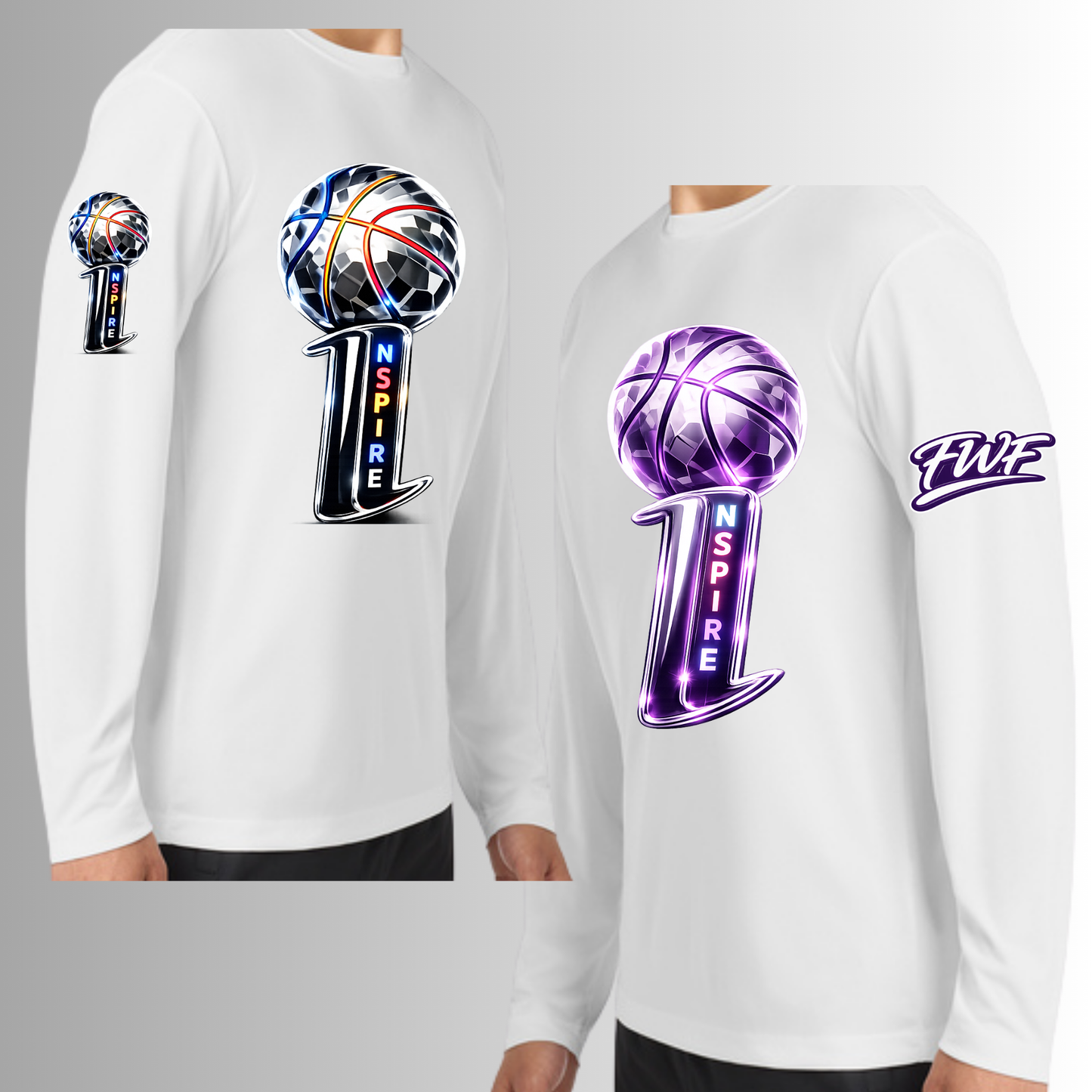 Inspire Basketball LS Shirt White