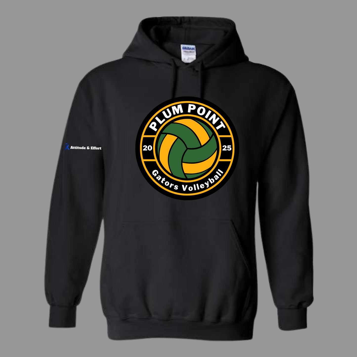 Plum point Volleyball Hoodie
