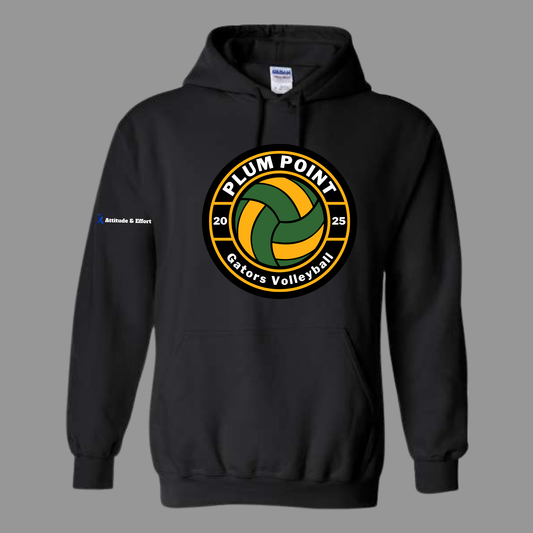 Plum point Volleyball Hoodie