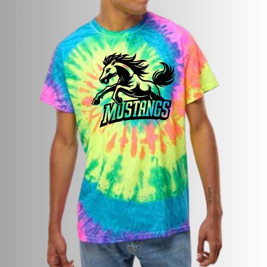 Mustangs Neon Tie-Dye