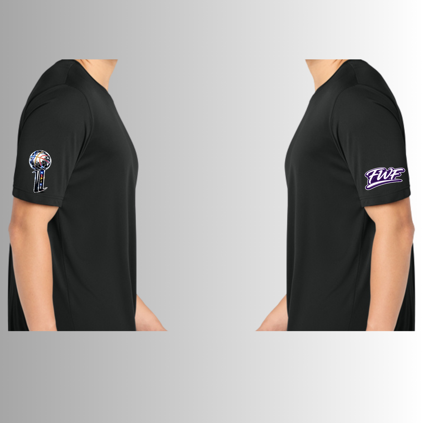 Inspire Basketball Black Short Sleeve Shirt
