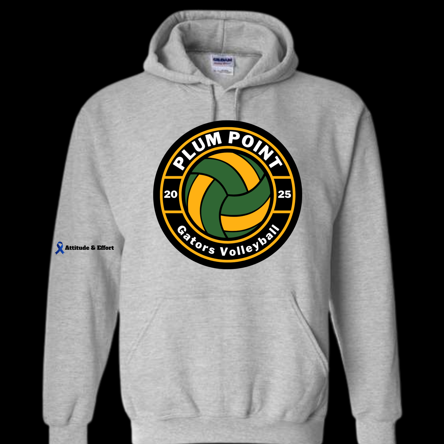 Plum point Volleyball Hoodie