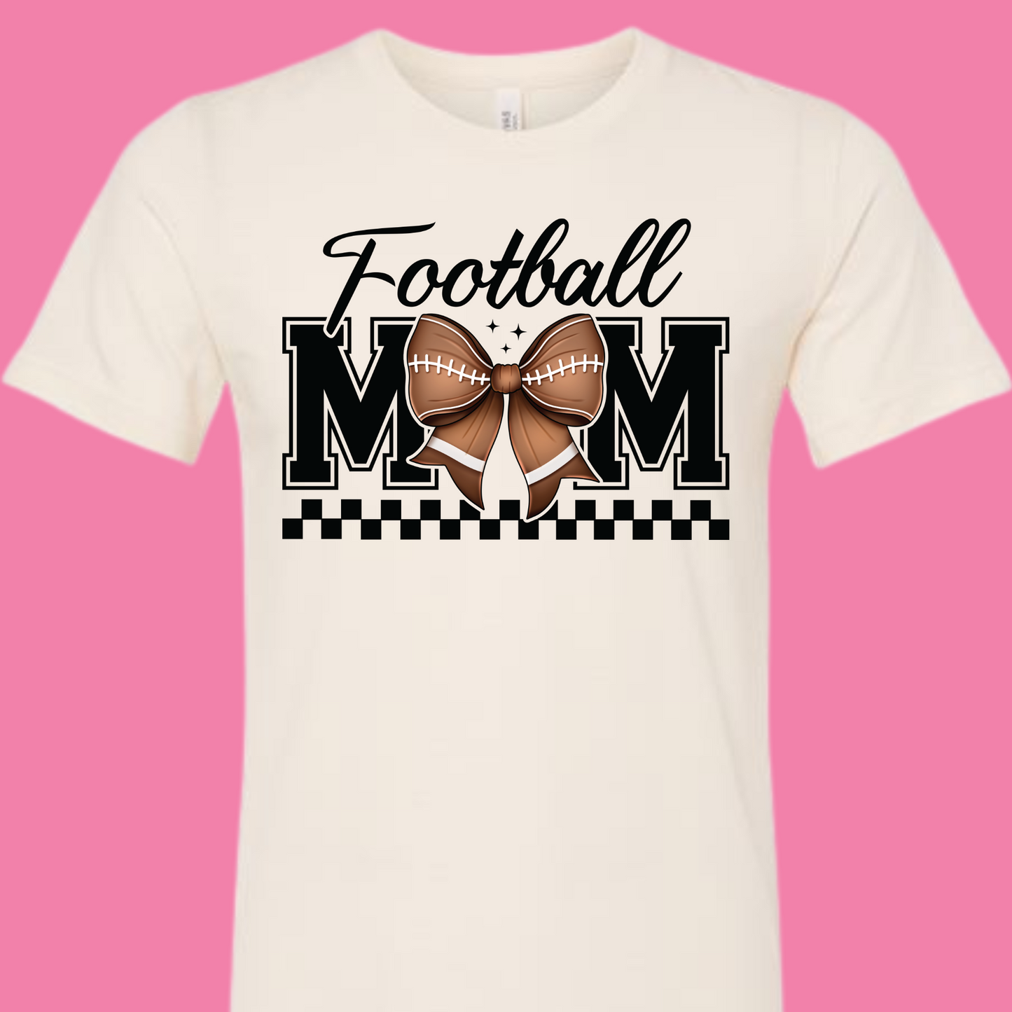 Football Mom Bow Fall Season