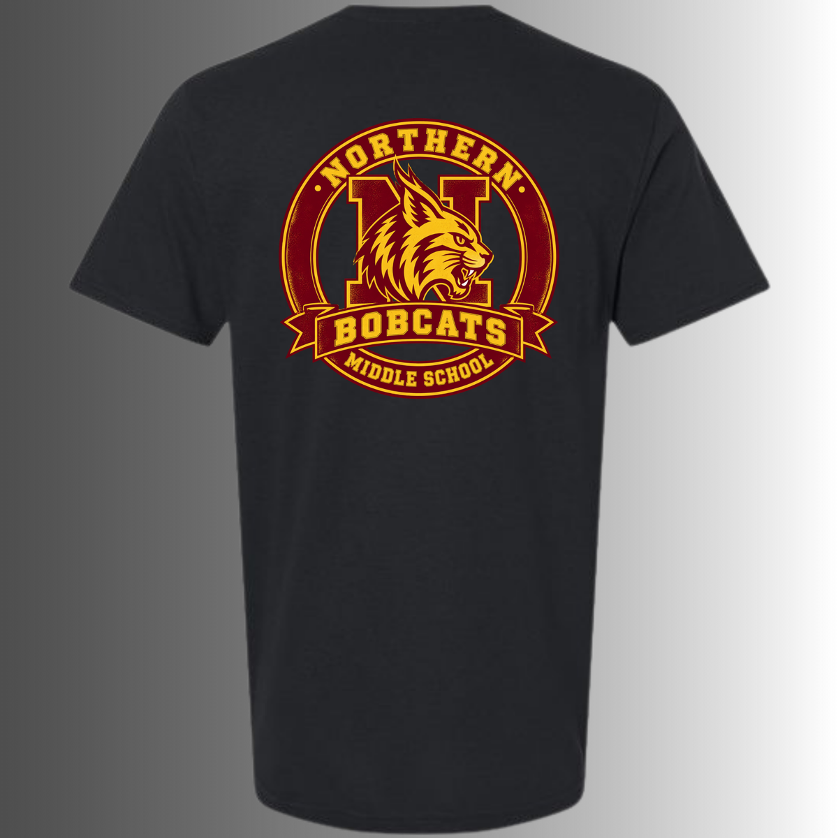NMS Bobcats Black tee