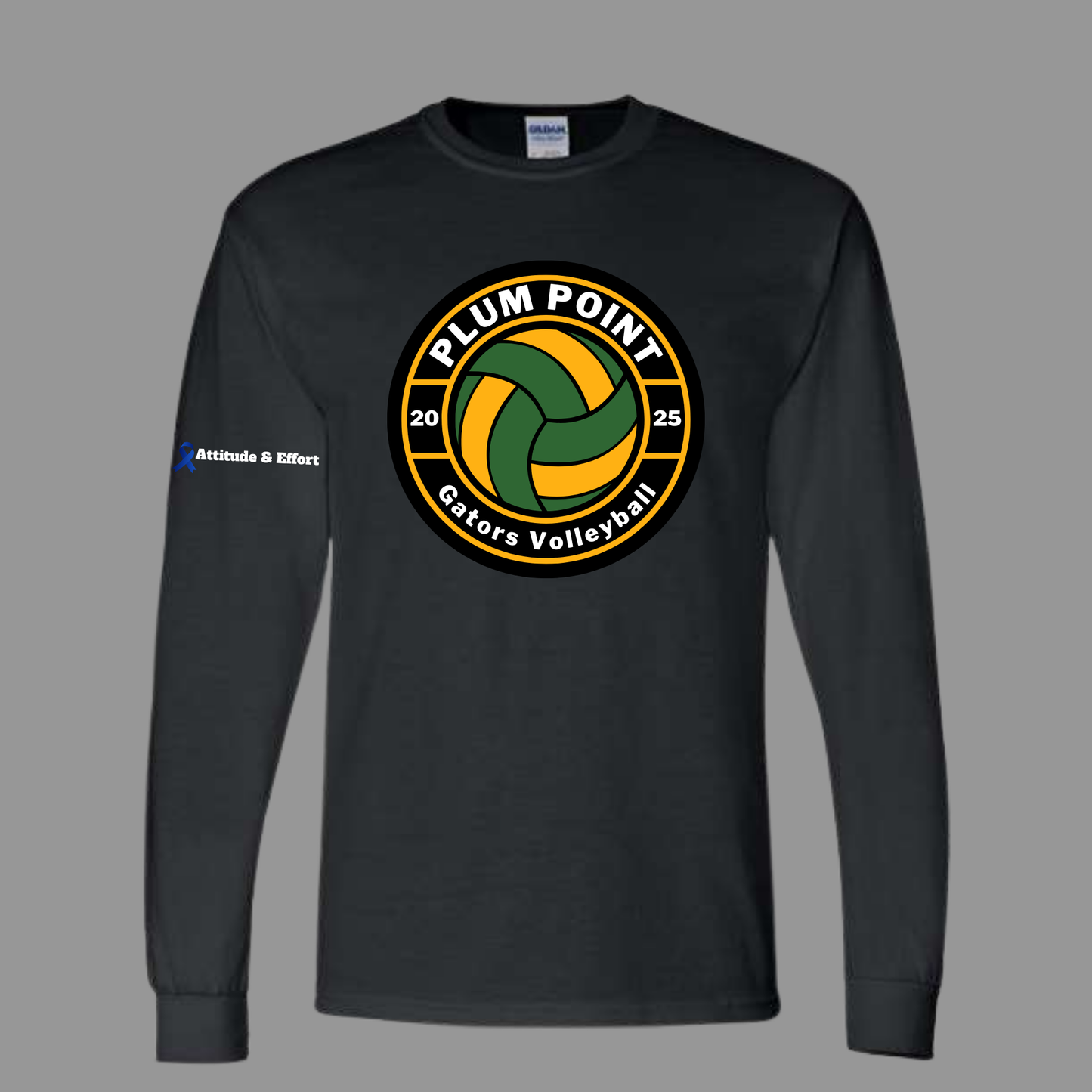 Black Plum point Volleyball Long Sleeve