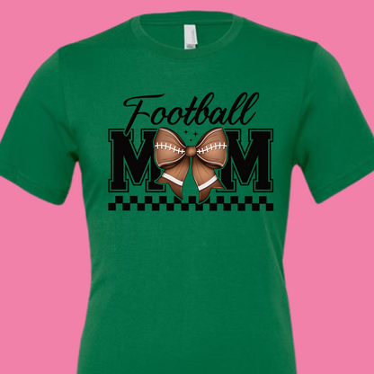 Football Mom Bow Fall Season
