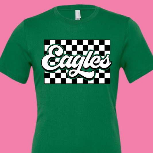 Eagles Checkered Tee