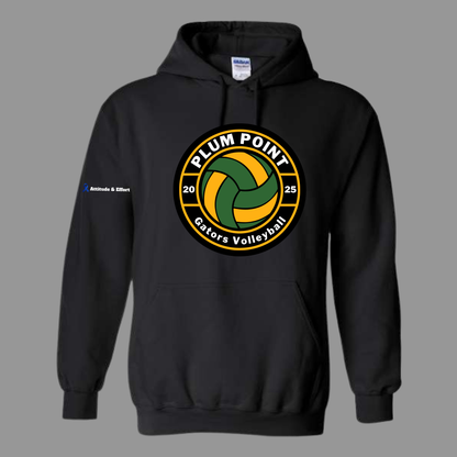 Plum point Volleyball Hoodie