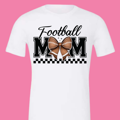 Football Mom Bow Fall Season