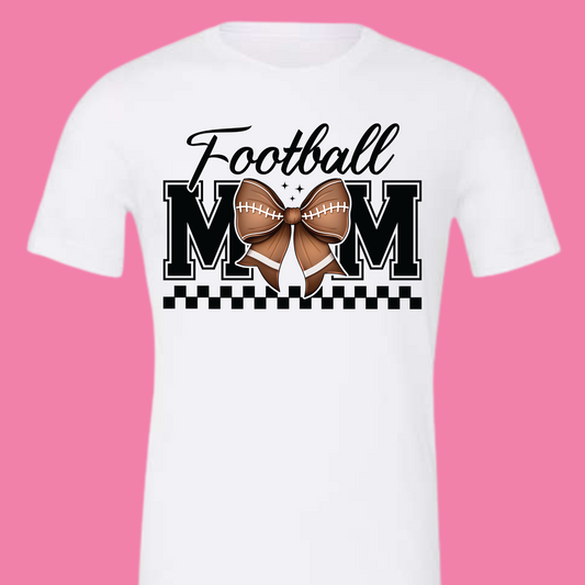 Football Mom Bow Fall Season