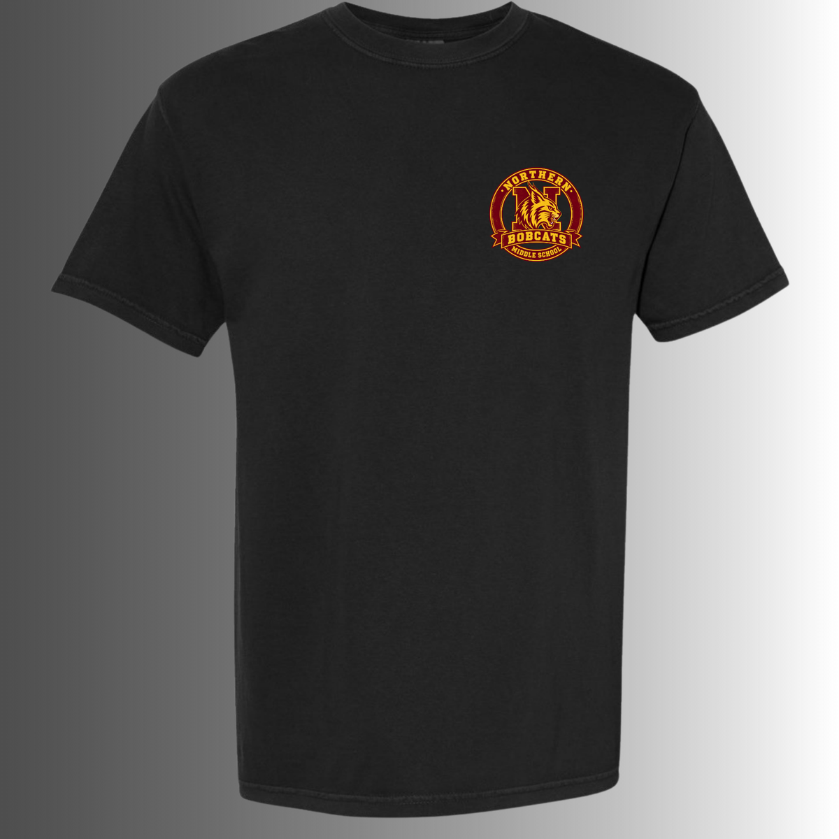 NMS Bobcats Black tee