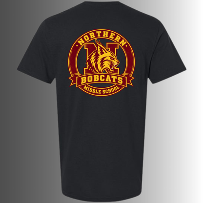 NMS Bobcats Black tee