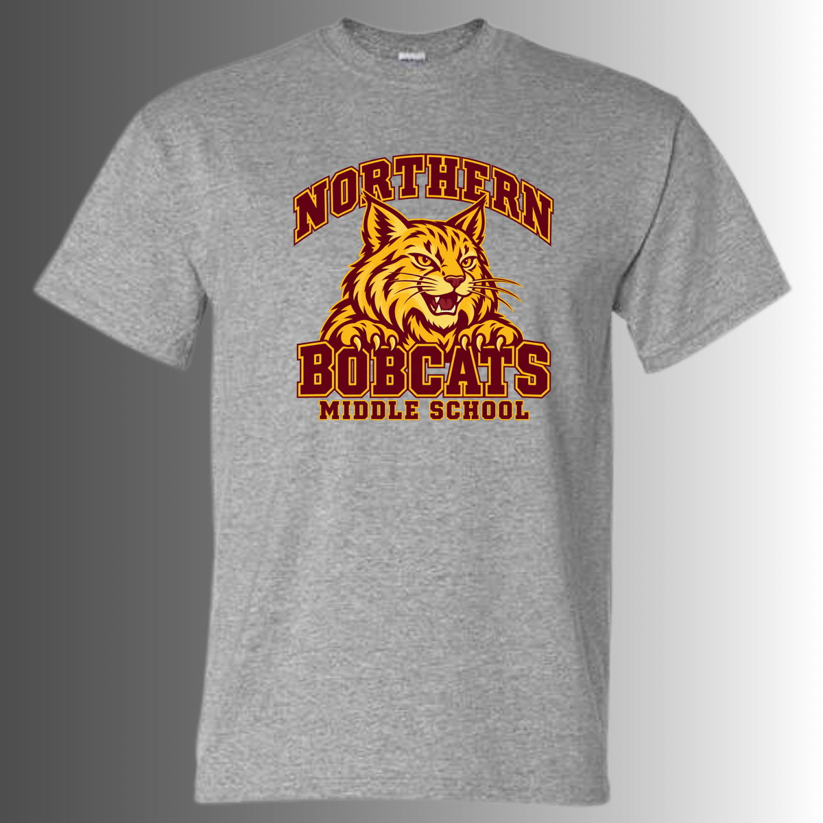 Northern bobcats Gray Tee