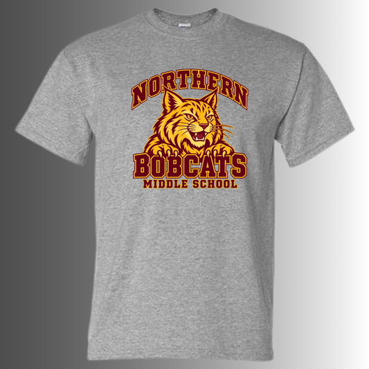 Northern bobcats Gray Tee